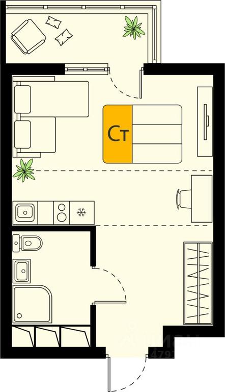 Apartment Sale, 23.44 sq. m. at Khimki Taym, mikrorayon Planernaya, Khimki, Moscow Region, Russia #1 Apartment Sale, 23.44 sq. m. at Khimki Taym, mikrorayon Planernaya, Khimki, Moscow Region, Russia #1