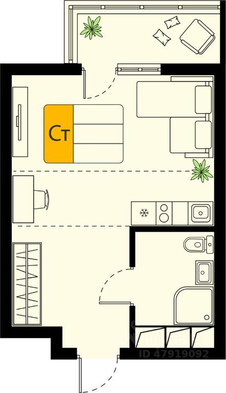 Apartment Sale, 23.5平方米 at Khimki Taym, mikrorayon Planernaya, Khimki, Moscow Region, Russia #1