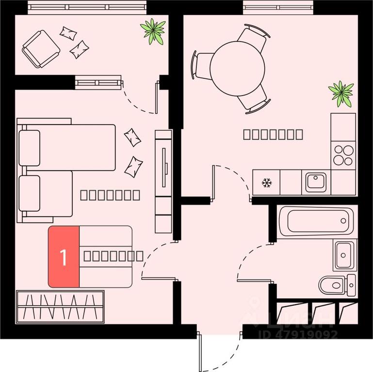 Apartment Sale, 39平方米 at Khimki Taym, mikrorayon Planernaya, Khimki, Moscow Region, Russia #1