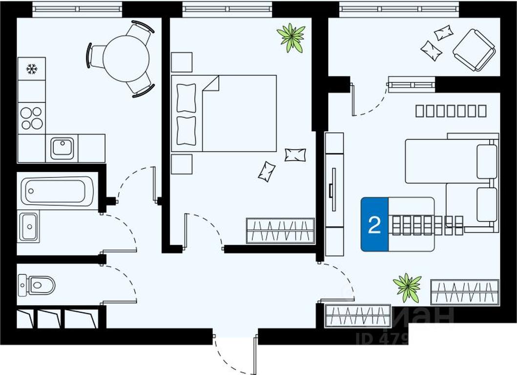 1-BD Apartment Sale, 51.34平方米 at Khimki Taym, mikrorayon Planernaya, Khimki, Moscow Region, Russia #1 1-BD Apartment Sale, 51.34平方米 at Khimki Taym, mikrorayon Planernaya, Khimki, Moscow Region, Russia #1