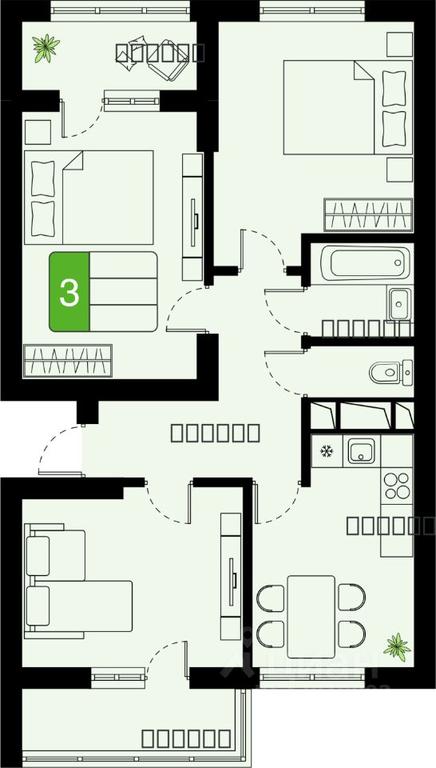 2-BD Apartment Sale, 65.87 sq. m. at Khimki Taym, mikrorayon Planernaya, Khimki, Moscow Region, Russia #1 2-BD Apartment Sale, 65.87 sq. m. at Khimki Taym, mikrorayon Planernaya, Khimki, Moscow Region, Russia #1