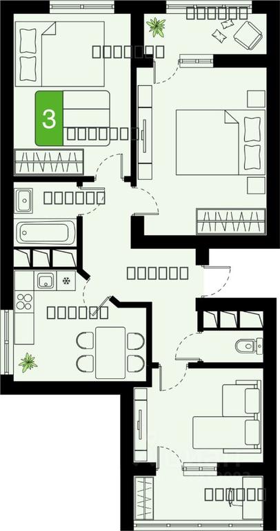 2-BD Apartment Sale, 67.47 sq. m. at Khimki Taym, mikrorayon Planernaya, Khimki, Moscow Region, Russia #1 2-BD Apartment Sale, 67.47 sq. m. at Khimki Taym, mikrorayon Planernaya, Khimki, Moscow Region, Russia #1
