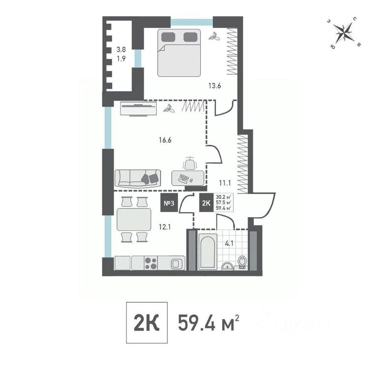 1-BD Apartment Sale, 59.4 sq. m. at Zelenograd Rivera, ulitsa Lyotchika Polagushina, Zelenograd, Moscow, Russia #1 1-BD Apartment Sale, 59.4 sq. m. at Zelenograd Rivera, ulitsa Lyotchika Polagushina, Zelenograd, Moscow, Russia #1