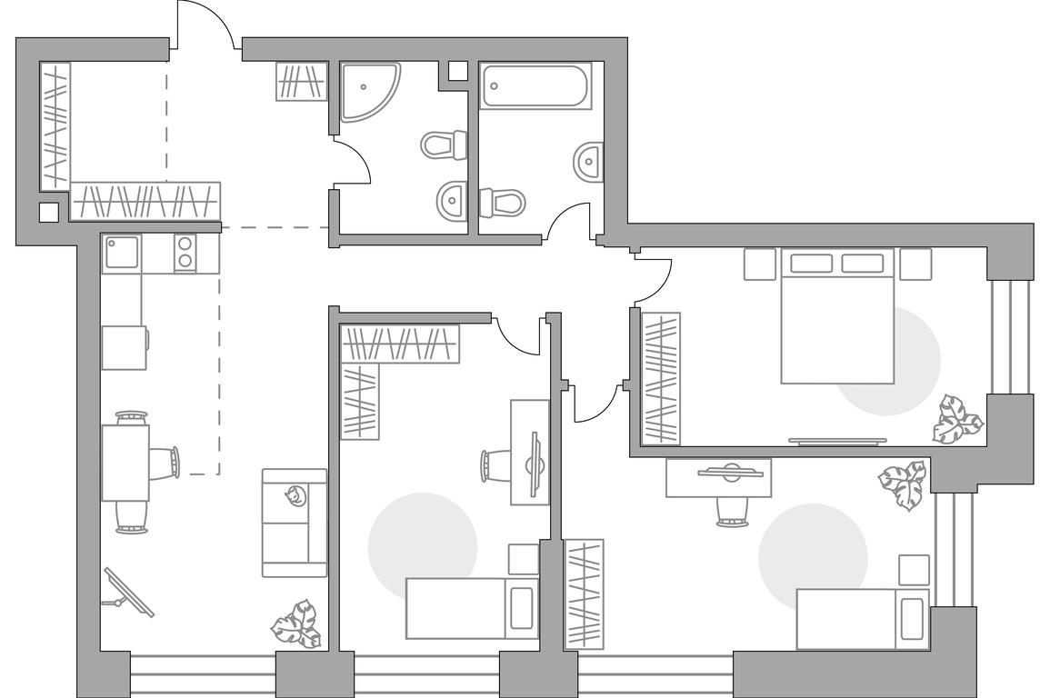 3-BD Apartment Sale, 87.82 sq. m. at MYPRIORITY Paveletskaya, Dubininskaya Street, 17с2, Moscow, Russia #1 3-BD Apartment Sale, 87.82 sq. m. at MYPRIORITY Paveletskaya, Dubininskaya Street, 17с2, Moscow, Russia #1