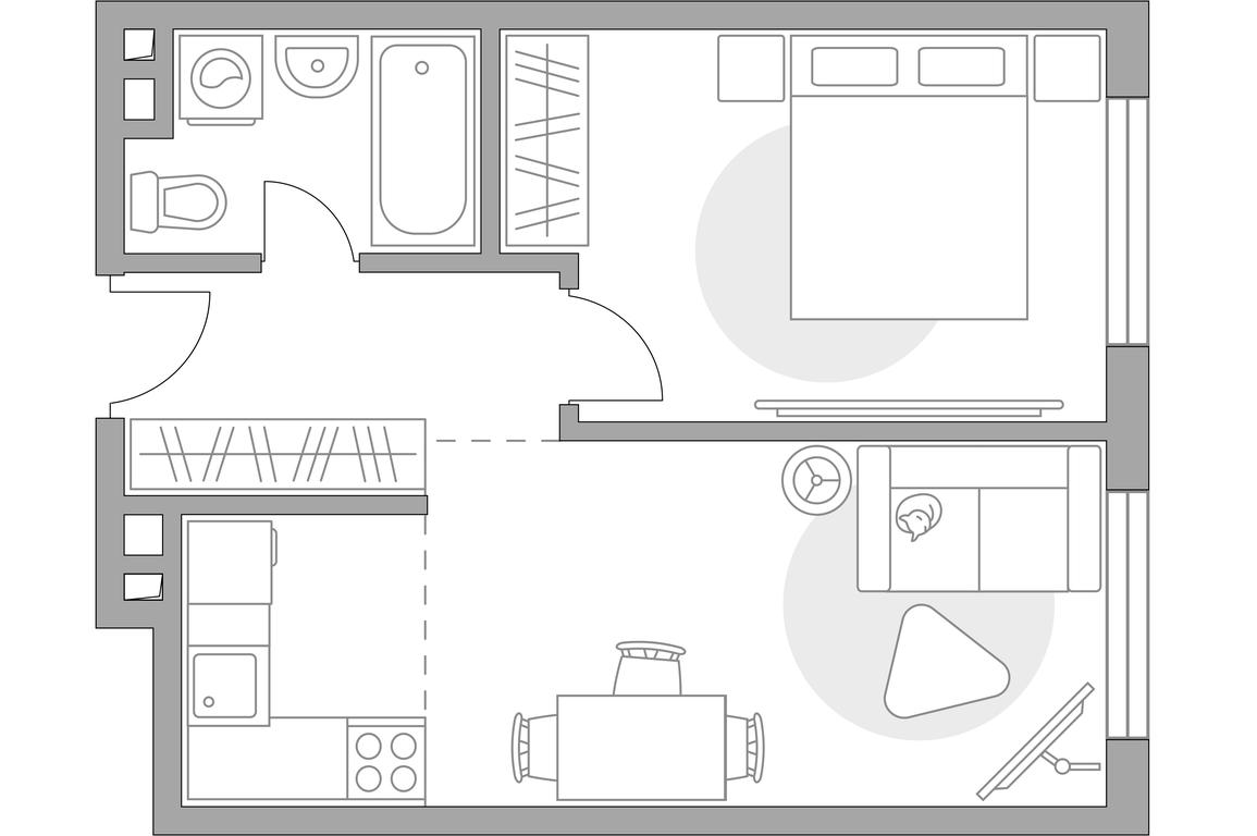 2-BD Apartment Sale, 42.65 sq. m. at BeLuck Kolomenskoe, Kashirskoye Highway, Moscow, Russia #1 2-BD Apartment Sale, 42.65 sq. m. at BeLuck Kolomenskoe, Kashirskoye Highway, Moscow, Russia #1