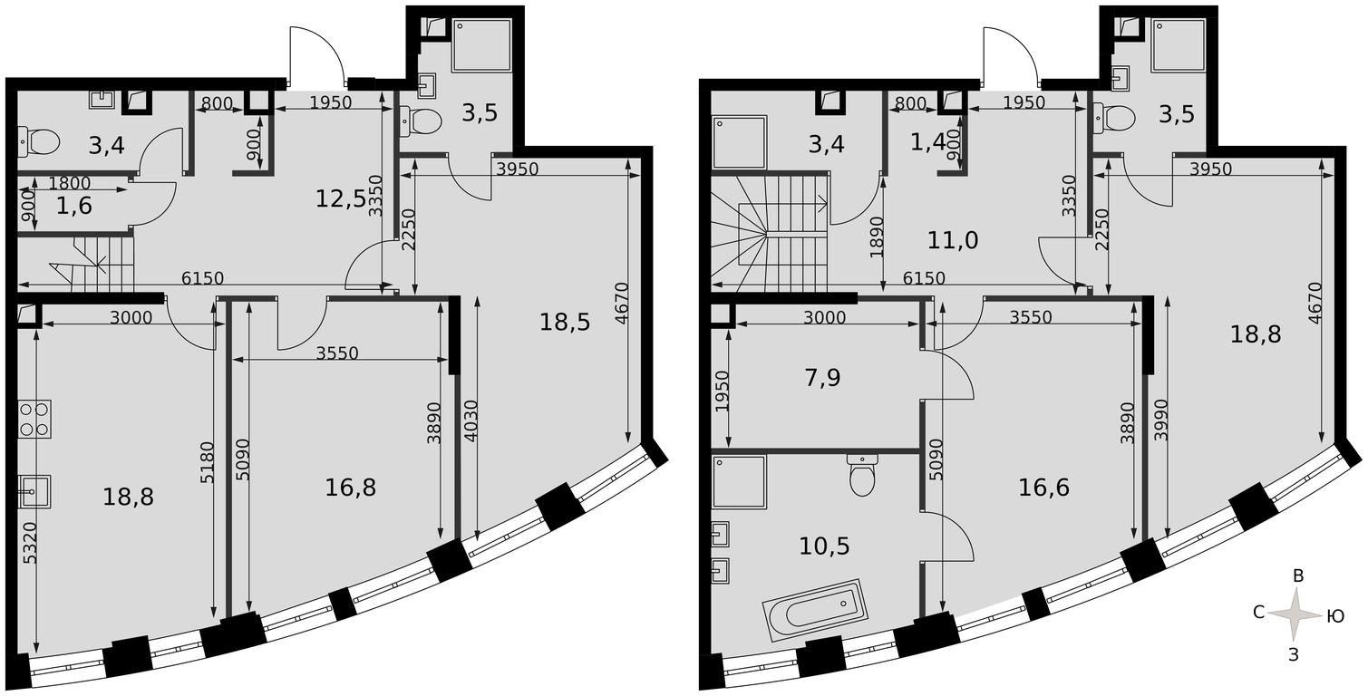 Продажа 4-комн. квартиры, 148 м² в ЖК «Сидней Сити (Sydney City)», улица Шеногина, 2, Москва, Россия #2 Продажа 4-комн. квартиры, 148 м² в ЖК «Сидней Сити (Sydney City)», улица Шеногина, 2, Москва, Россия #2