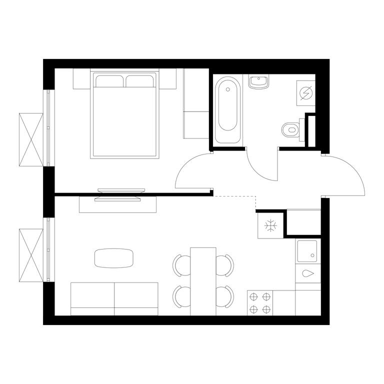 1-BD Apartment Sale, 34.1平方米 at Volzhskiy Park, 1st Grayvoronovsky Drive, 3с11, Moscow, Russia #1 1-BD Apartment Sale, 34.1平方米 at Volzhskiy Park, 1st Grayvoronovsky Drive, 3с11, Moscow, Russia #1