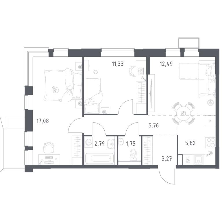 Продажа 1-комн. квартиры, 60,29 м² в ЖК «Егорово Парк», 1-й квартал, посёлок Жилино-1, городской округ Люберцы, Московская область, Россия #1 Продажа 1-комн. квартиры, 60,29 м² в ЖК «Егорово Парк», 1-й квартал, посёлок Жилино-1, городской округ Люберцы, Московская область, Россия #1
