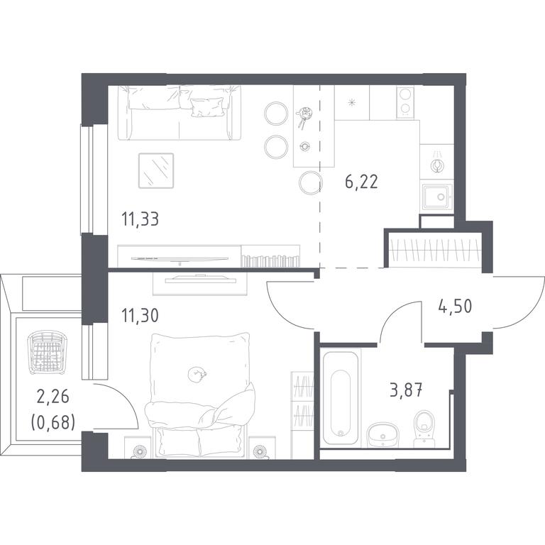 Продажа квартиры, 37,9 м² в ЖК «Егорово Парк», 1-й квартал, посёлок Жилино-1, городской округ Люберцы, Московская область, Россия #1 Продажа квартиры, 37,9 м² в ЖК «Егорово Парк», 1-й квартал, посёлок Жилино-1, городской округ Люберцы, Московская область, Россия #1