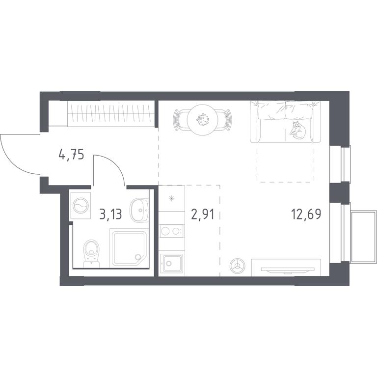 Продажа квартиры, 23,48 м² в ЖК «Егорово Парк», 1-й квартал, посёлок Жилино-1, городской округ Люберцы, Московская область, Россия #1 Продажа квартиры, 23,48 м² в ЖК «Егорово Парк», 1-й квартал, посёлок Жилино-1, городской округ Люберцы, Московская область, Россия #1
