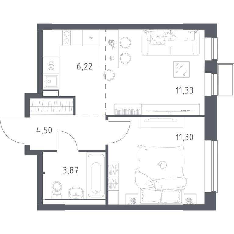 Продажа квартиры, 37,22 м² в ЖК «Егорово Парк», 1-й квартал, посёлок Жилино-1, городской округ Люберцы, Московская область, Россия #1 Продажа квартиры, 37,22 м² в ЖК «Егорово Парк», 1-й квартал, посёлок Жилино-1, городской округ Люберцы, Московская область, Россия #1