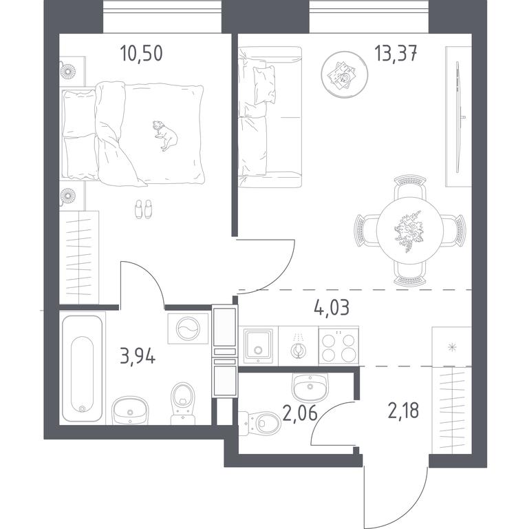 Продажа квартиры, 36,08 м² в ЖК «Цветочные Поляны», квартал № 23, поселение Филимонковское, Москва, Россия #1 Продажа квартиры, 36,08 м² в ЖК «Цветочные Поляны», квартал № 23, поселение Филимонковское, Москва, Россия #1