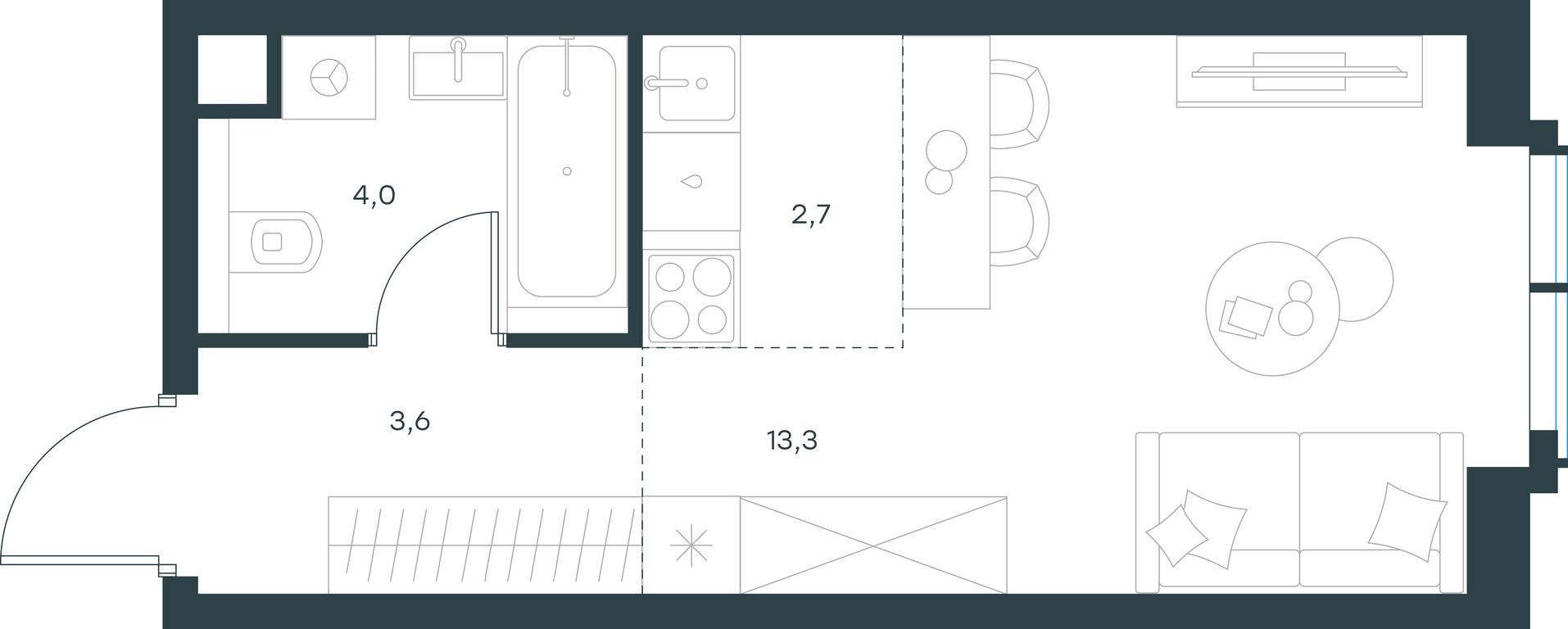 Apartment Sale, 23.6 sq. m. at Paveletskaya City, Dubininskaya Street, 59, Moscow, Russia #1 Apartment Sale, 23.6 sq. m. at Paveletskaya City, Dubininskaya Street, 59, Moscow, Russia #1