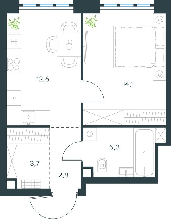 Apartment Sale, 38.5 sq. m. at Level Yzhnoportovaya, Yuzhnoportovaya Street, 28Ас17, Moscow, Russia #1 Apartment Sale, 38.5 sq. m. at Level Yzhnoportovaya, Yuzhnoportovaya Street, 28Ас17, Moscow, Russia #1