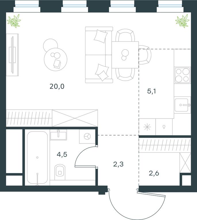 Apartment Sale, 34.5平方米 at Level Seligerskaya, Ilmenskiy Drive, 12, Moscow, Russia #1 Apartment Sale, 34.5平方米 at Level Seligerskaya, Ilmenskiy Drive, 12, Moscow, Russia #1