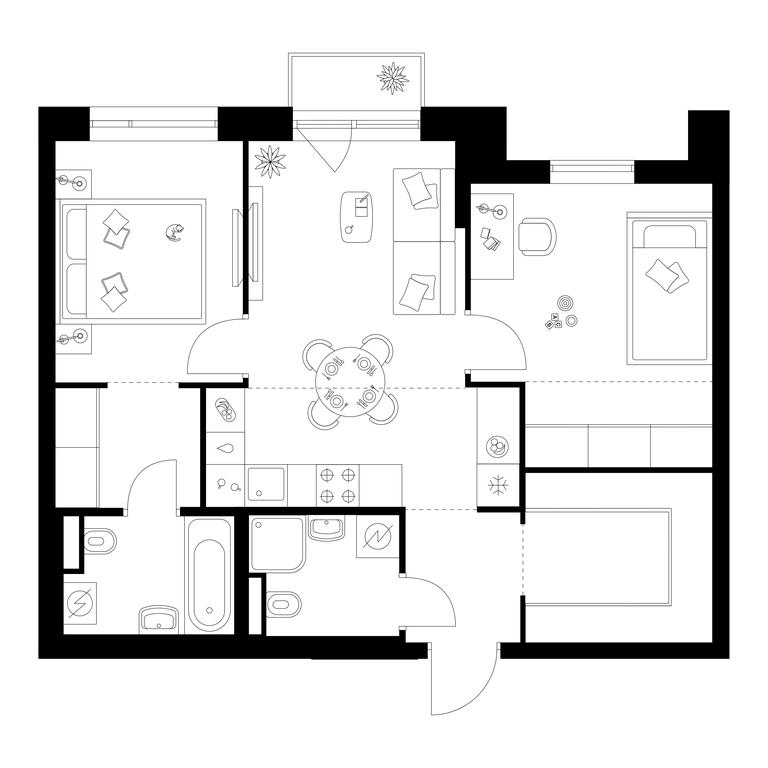 2-BD Apartment Sale, 59.7 sq. m. at Losinoostrovskiy Park, Otkrytoye Highway, 18Ас11, Moscow, Russia #1 2-BD Apartment Sale, 59.7 sq. m. at Losinoostrovskiy Park, Otkrytoye Highway, 18Ас11, Moscow, Russia #1
