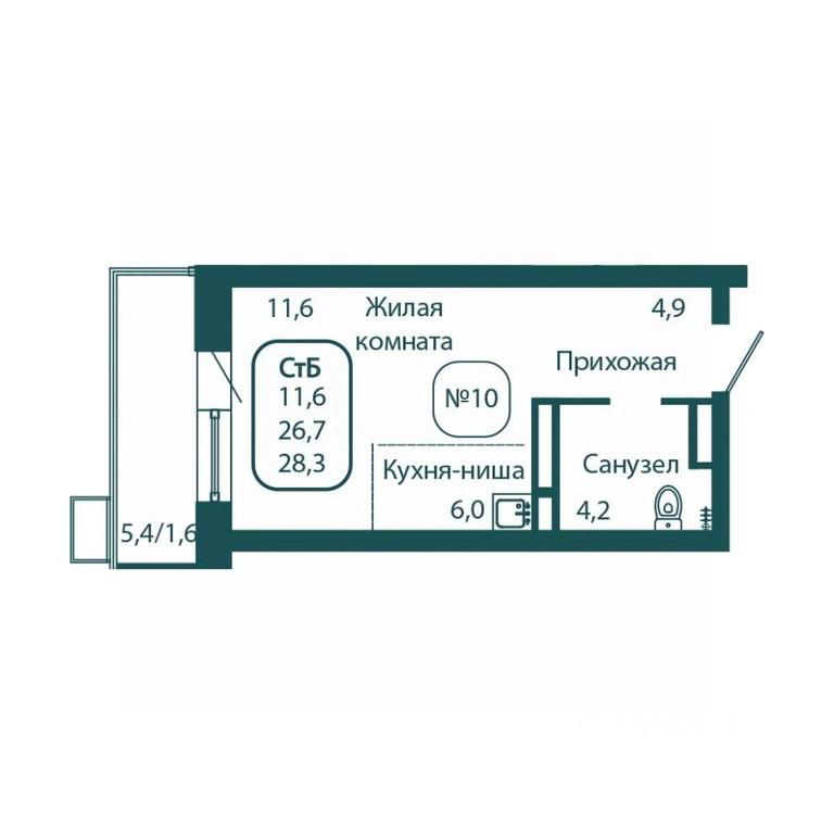 Apartment Sale, 28.3 sq. m. at Andreevka LIFE, Georgievskoe Highway, Moscow Region, Russia #1 Apartment Sale, 28.3 sq. m. at Andreevka LIFE, Georgievskoe Highway, Moscow Region, Russia #1