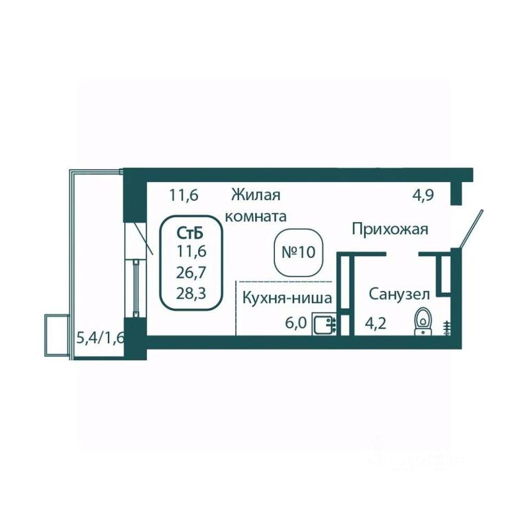 Apartment Sale, 28.3 sq. m. at Andreevka LIFE, Georgievskoe Highway, Moscow Region, Russia #1 Apartment Sale, 28.3 sq. m. at Andreevka LIFE, Georgievskoe Highway, Moscow Region, Russia #1