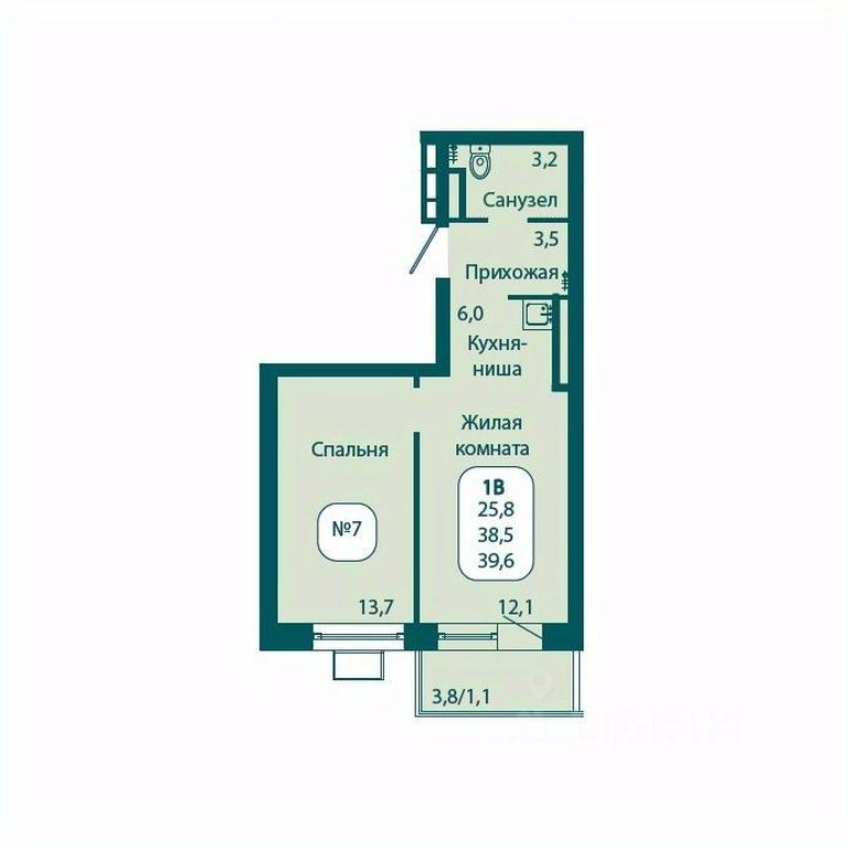 Apartment Sale, 39.6 sq. m. at Andreevka LIFE, Georgievskoe Highway, Moscow Region, Russia #1 Apartment Sale, 39.6 sq. m. at Andreevka LIFE, Georgievskoe Highway, Moscow Region, Russia #1