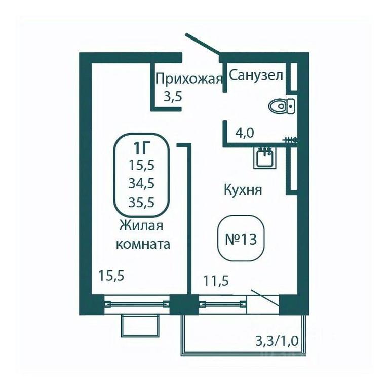 Apartment Sale, 35.5 sq. m. at Andreevka LIFE, Georgievskoe Highway, Moscow Region, Russia #1 Apartment Sale, 35.5 sq. m. at Andreevka LIFE, Georgievskoe Highway, Moscow Region, Russia #1
