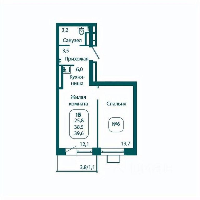 Apartment Sale, 39.6 sq. m. at Andreevka LIFE, Georgievskoe Highway, Moscow Region, Russia #1 Apartment Sale, 39.6 sq. m. at Andreevka LIFE, Georgievskoe Highway, Moscow Region, Russia #1