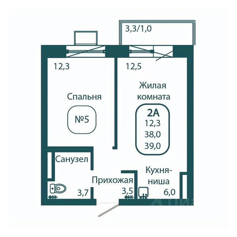 Apartment Sale, 39 sq. m. at Andreevka LIFE, Georgievskoe Highway, Moscow Region, Russia #1 Apartment Sale, 39 sq. m. at Andreevka LIFE, Georgievskoe Highway, Moscow Region, Russia #1