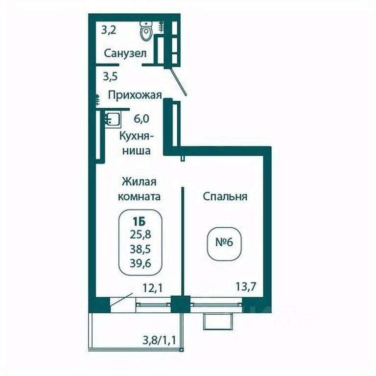 Продажа квартиры, 39,6 м² в ЖК «Андреевка LIFE», Георгиевское шоссе, Московская область, Россия #1 Продажа квартиры, 39,6 м² в ЖК «Андреевка LIFE», Георгиевское шоссе, Московская область, Россия #1