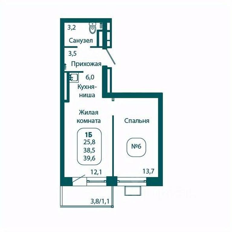 Apartment Sale, 39.6 sq. m. at Andreevka LIFE, Georgievskoe Highway, Moscow Region, Russia #1 Apartment Sale, 39.6 sq. m. at Andreevka LIFE, Georgievskoe Highway, Moscow Region, Russia #1