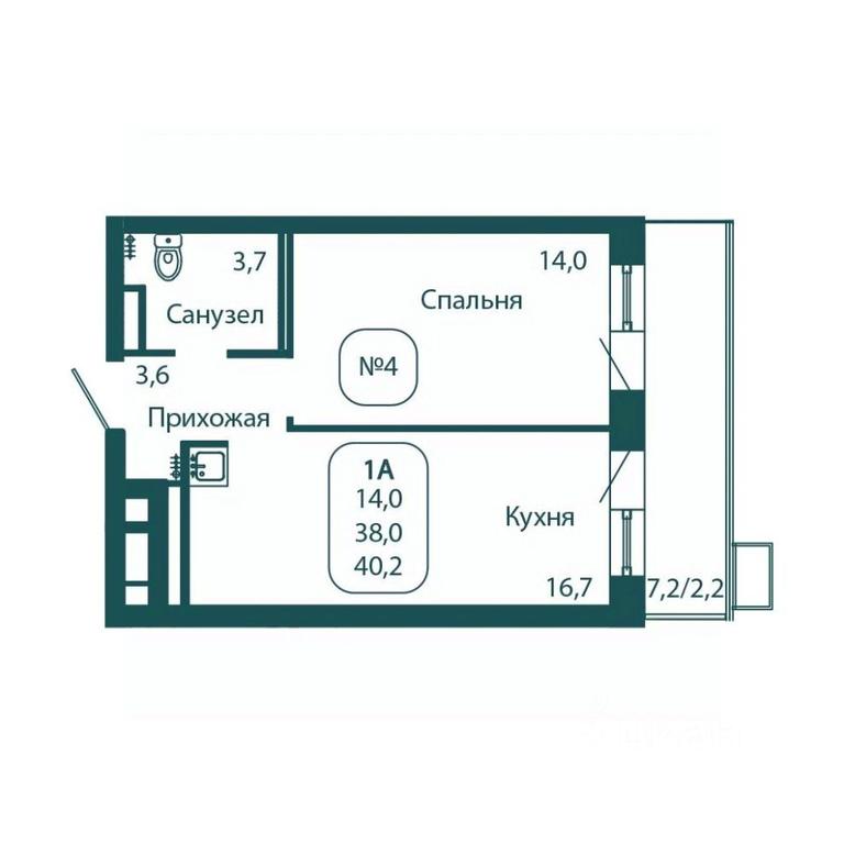 Apartment Sale, 40.2平方米 at Andreevka LIFE, Georgievskoe Highway, Moscow Region, Russia #1 Apartment Sale, 40.2平方米 at Andreevka LIFE, Georgievskoe Highway, Moscow Region, Russia #1
