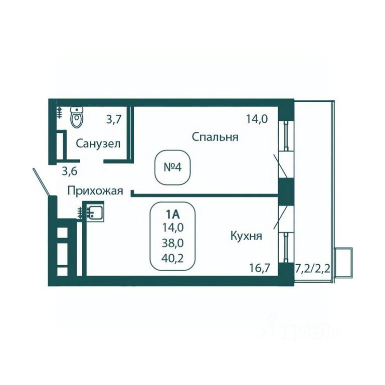 Apartment Sale, 40.2平方米 at Andreevka LIFE, Georgievskoe Highway, Moscow Region, Russia #1 Apartment Sale, 40.2平方米 at Andreevka LIFE, Georgievskoe Highway, Moscow Region, Russia #1