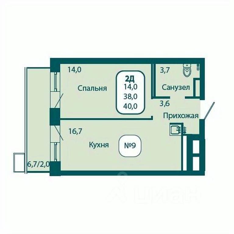 Apartment Sale, 40平方米 at Andreevka LIFE, Georgievskoe Highway, Moscow Region, Russia #1 Apartment Sale, 40平方米 at Andreevka LIFE, Georgievskoe Highway, Moscow Region, Russia #1