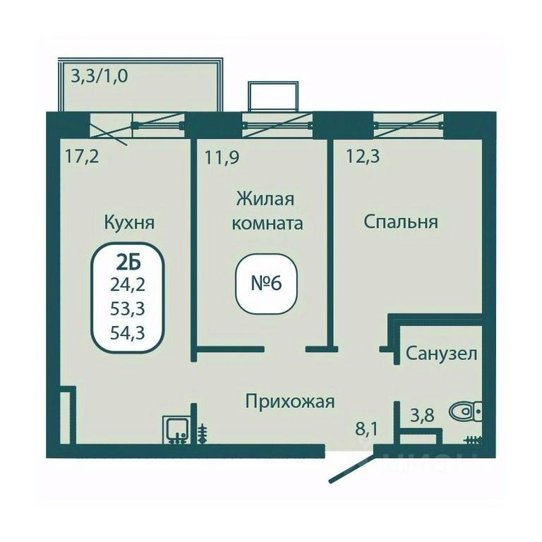 1-BD Apartment Sale, 54.3 sq. m. at Andreevka LIFE, Georgievskoe Highway, Moscow Region, Russia #1 1-BD Apartment Sale, 54.3 sq. m. at Andreevka LIFE, Georgievskoe Highway, Moscow Region, Russia #1