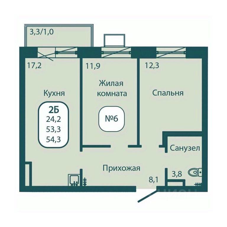 1-BD Apartment Sale, 54.3 sq. m. at Andreevka LIFE, Georgievskoe Highway, Moscow Region, Russia #1 1-BD Apartment Sale, 54.3 sq. m. at Andreevka LIFE, Georgievskoe Highway, Moscow Region, Russia #1