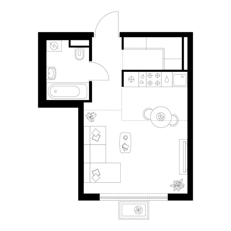 Apartment Sale, 28.3 sq. m. at Kavkazskiy Bulvar 51, Kavkazsky Boulevard, 51с3, Moscow, Russia #1 Apartment Sale, 28.3 sq. m. at Kavkazskiy Bulvar 51, Kavkazsky Boulevard, 51с3, Moscow, Russia #1
