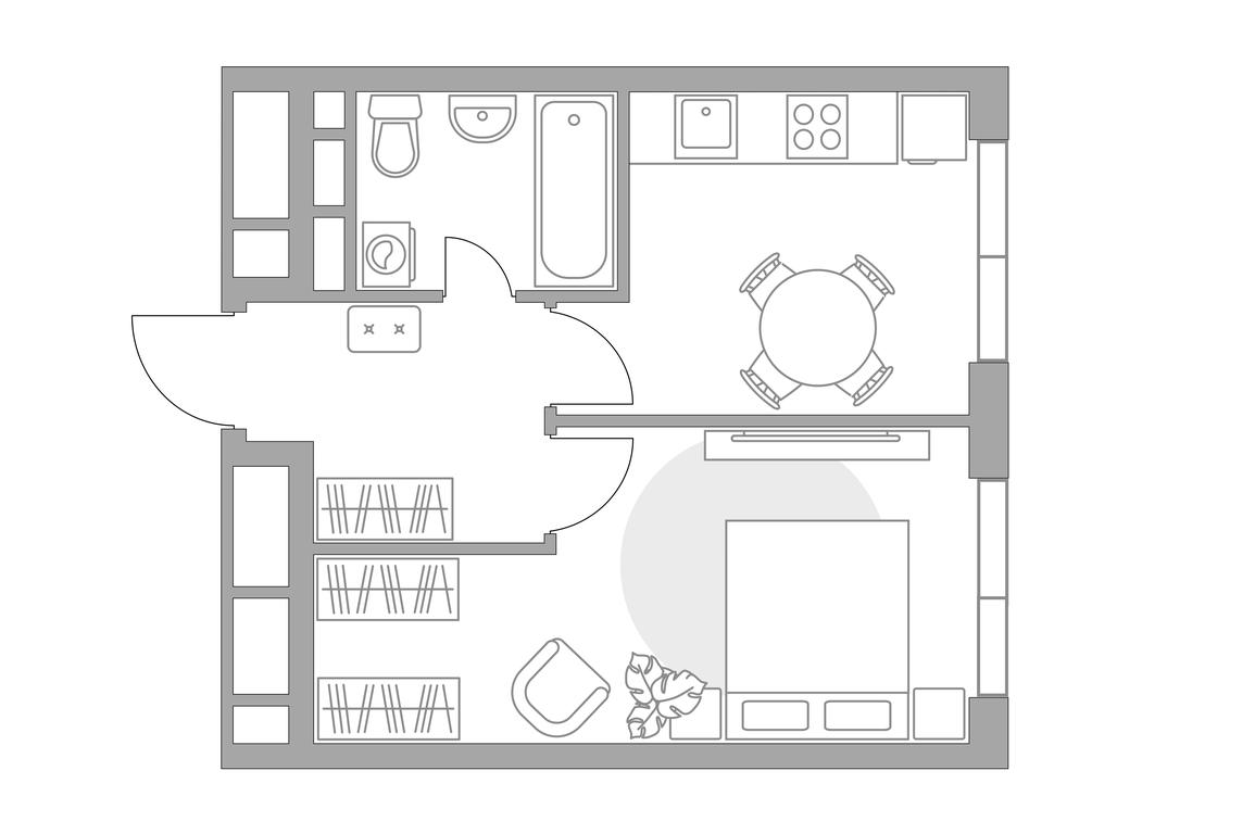 1-BD Apartment Sale, 33.42 sq. m. at MYPRIORITY Nizhegorodskaya, Ryazansky Avenue, 4Ас4, Moscow, Russia #1