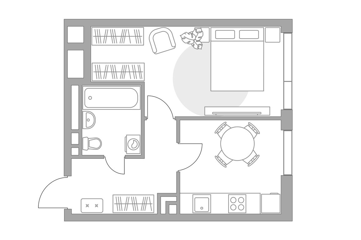 1-BD Apartment Sale, 34.87 sq. m. at MYPRIORITY Nizhegorodskaya, Ryazansky Avenue, 4Ас4, Moscow, Russia #1