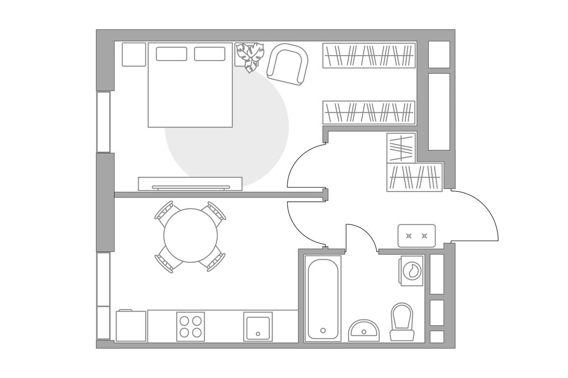 1-BD Apartment Sale, 34.75 sq. m. at MYPRIORITY Nizhegorodskaya, Ryazansky Avenue, 4Ас4, Moscow, Russia #1 1-BD Apartment Sale, 34.75 sq. m. at MYPRIORITY Nizhegorodskaya, Ryazansky Avenue, 4Ас4, Moscow, Russia #1