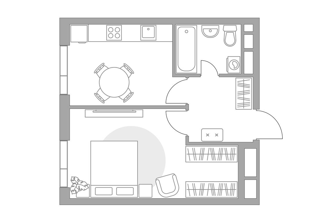 1-BD Apartment Sale, 36.08 sq. m. at MYPRIORITY Nizhegorodskaya, Ryazansky Avenue, 4Ас4, Moscow, Russia #1
