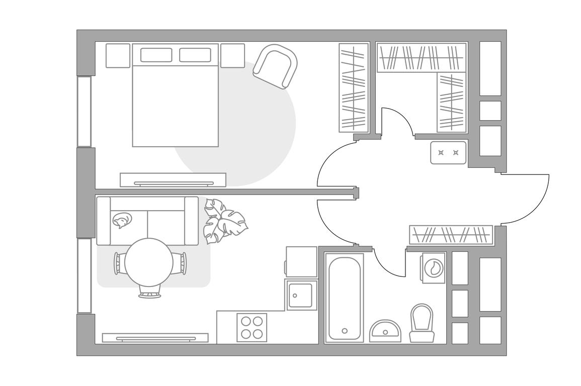 1-BD Apartment Sale, 39.54 sq. m. at MYPRIORITY Nizhegorodskaya, Ryazansky Avenue, 4Ас4, Moscow, Russia #1 1-BD Apartment Sale, 39.54 sq. m. at MYPRIORITY Nizhegorodskaya, Ryazansky Avenue, 4Ас4, Moscow, Russia #1