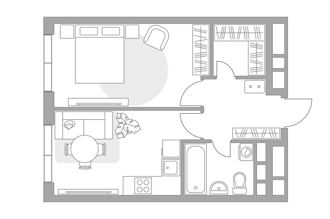 1-BD Apartment Sale, 39.74 sq. m. at MYPRIORITY Nizhegorodskaya, Ryazansky Avenue, 4Ас4, Moscow, Russia #1