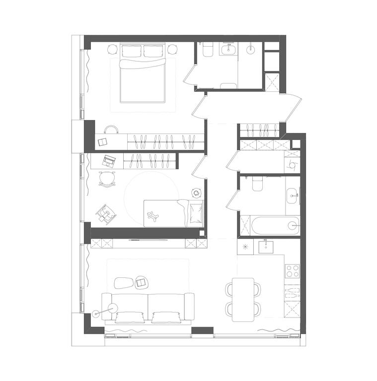 2-BD Apartment Sale, 76.3平方米 at Grain, Starokaluzhskoye Highway, 64с1, Moscow, Russia #1 2-BD Apartment Sale, 76.3平方米 at Grain, Starokaluzhskoye Highway, 64с1, Moscow, Russia #1