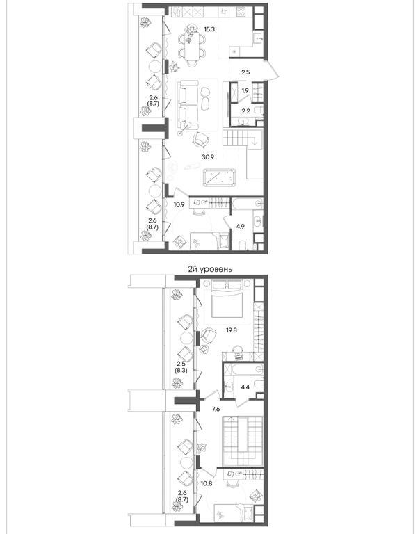 Продажа 3-комн. квартиры, 121,5 м² в ЖК «Грейн (Grain)», Старокалужское шоссе, 64с1, Москва, Россия #2