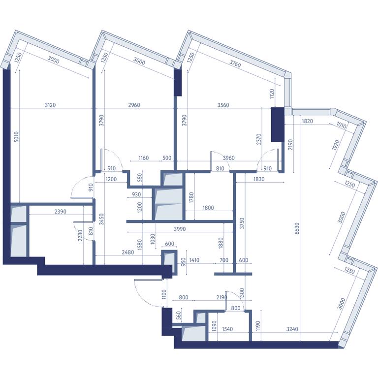 3-BD Apartment Sale, 105.2 sq. m. at HideOut, 3rd Setunsky Drive, Moscow, Russia #2