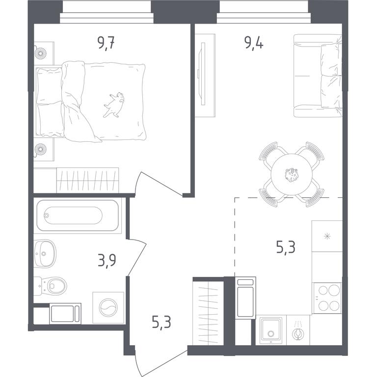 Apartment Sale, 33.6平方米 at Olhovy Kvartal, 5-ya ulitsa Lesnyye Polyany, posyolok Gazoprovod, Sosenskoye Settlement, Moscow, Russia #1 Apartment Sale, 33.6平方米 at Olhovy Kvartal, 5-ya ulitsa Lesnyye Polyany, posyolok Gazoprovod, Sosenskoye Settlement, Moscow, Russia #1