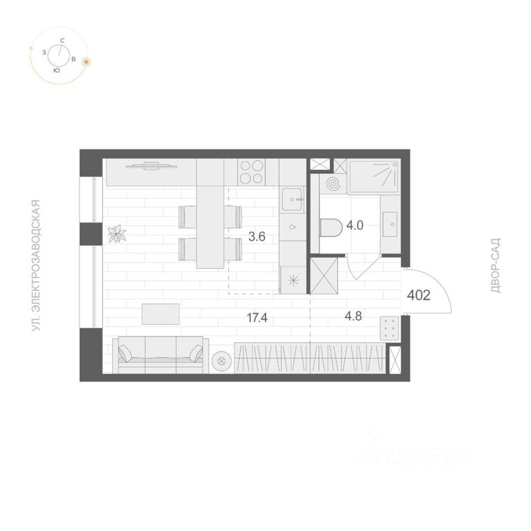 Apartment Sale, 29.8 sq. m. at ARTEL (Artel), Elektrozavodskaya Street, Moscow, Russia #1 Apartment Sale, 29.8 sq. m. at ARTEL (Artel), Elektrozavodskaya Street, Moscow, Russia #1