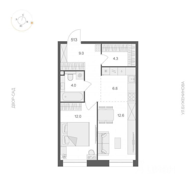 Apartment Sale, 48.7 sq. m. at ARTEL (Artel), Elektrozavodskaya Street, Moscow, Russia #1 Apartment Sale, 48.7 sq. m. at ARTEL (Artel), Elektrozavodskaya Street, Moscow, Russia #1