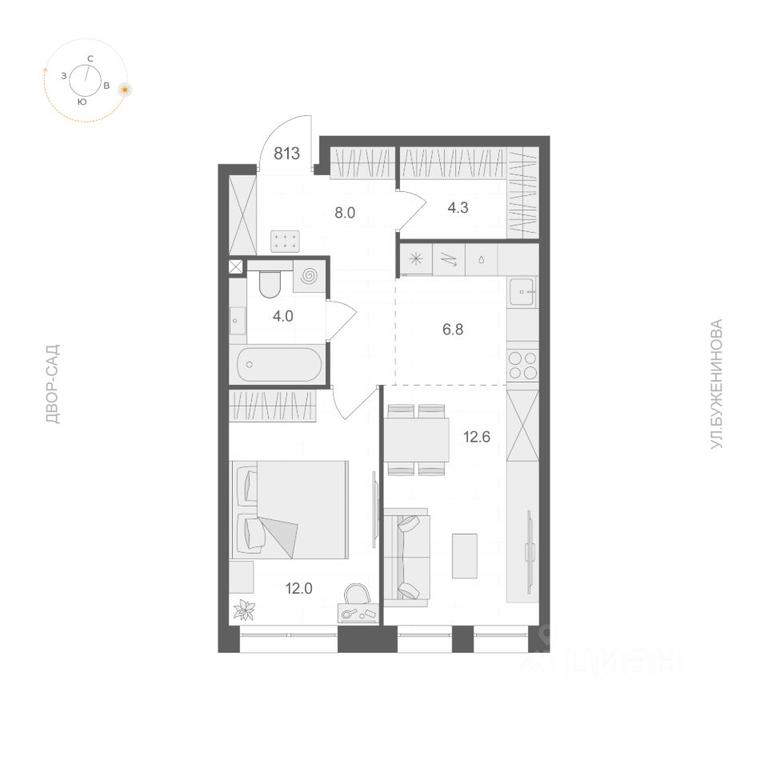 Apartment Sale, 47.7 sq. m. at ARTEL (Artel), Elektrozavodskaya Street, Moscow, Russia #1 Apartment Sale, 47.7 sq. m. at ARTEL (Artel), Elektrozavodskaya Street, Moscow, Russia #1