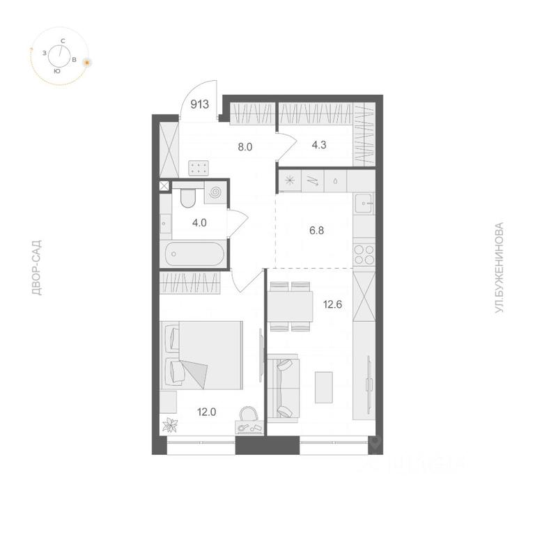 Apartment Sale, 47.7 sq. m. at ARTEL (Artel), Elektrozavodskaya Street, Moscow, Russia #1 Apartment Sale, 47.7 sq. m. at ARTEL (Artel), Elektrozavodskaya Street, Moscow, Russia #1