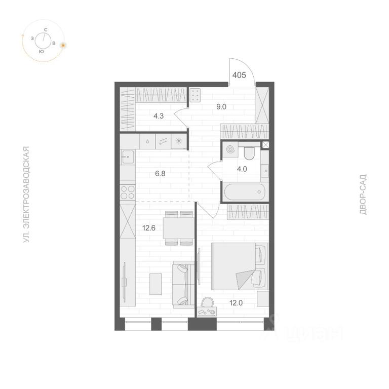 Apartment Sale, 48.7 sq. m. at ARTEL (Artel), Elektrozavodskaya Street, Moscow, Russia #1 Apartment Sale, 48.7 sq. m. at ARTEL (Artel), Elektrozavodskaya Street, Moscow, Russia #1