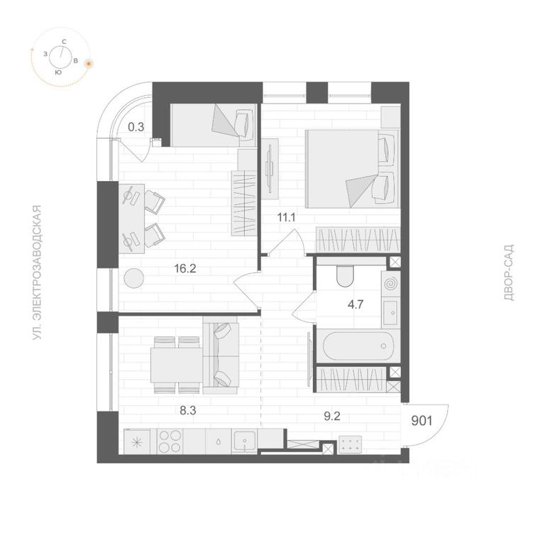 1-BD Apartment Sale, 49.65 sq. m. at ARTEL (Artel), Elektrozavodskaya Street, Moscow, Russia #1 1-BD Apartment Sale, 49.65 sq. m. at ARTEL (Artel), Elektrozavodskaya Street, Moscow, Russia #1